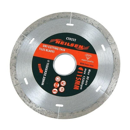 Dry Cutting Thin Tiles Blades With Laser Slots 4.5 inch Diamond Marble Cutter 22