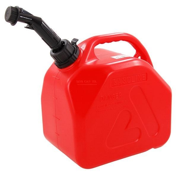 5L 10L 20L Black Red Green Jerrycan Fuel Storage Container Plastic Can + Spout