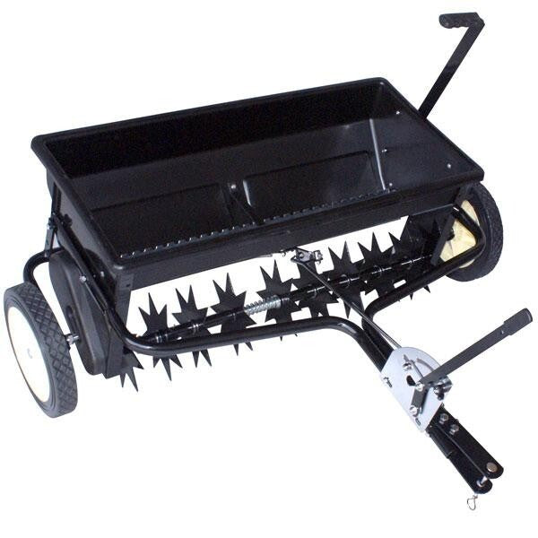 100lb Spreader Seeder Hopper Garden Grass Soil Fertilizer Feeder SpikeTractor 10
