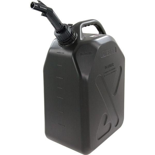 5L 10L 20L Black Red Green Jerrycan Fuel Storage Container Plastic Can + Spout