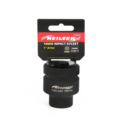 1" inch Drive Impact Wheel Lug Hub Nut Socket 6 point Shallow Jumbo 17mm- 60mm