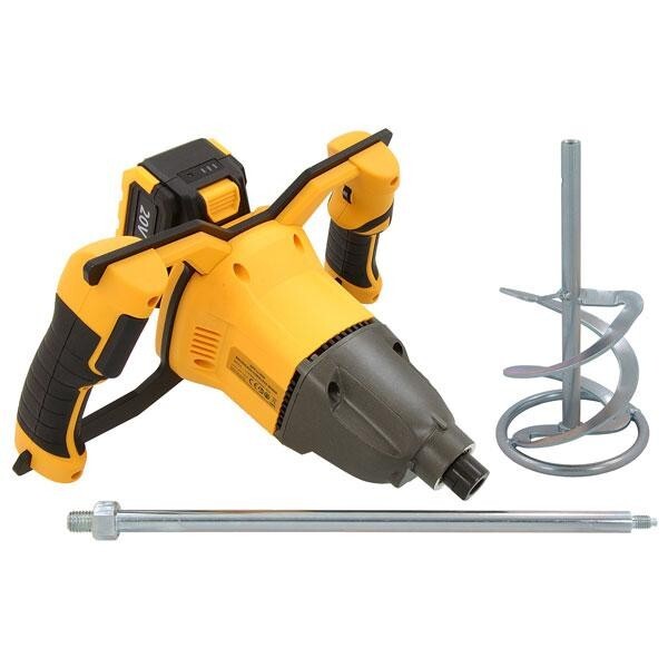 80L Mixer 20v Li-ion Brushless Cordless Metal Handle 7 Speed Mortar Grout Mixer