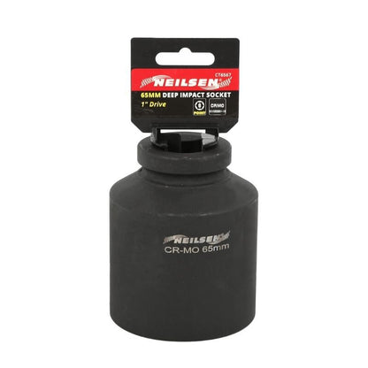 1" Inch Drive 65mm Deep Impact Socket 6 Point High Torque Garage Tool  CT6567