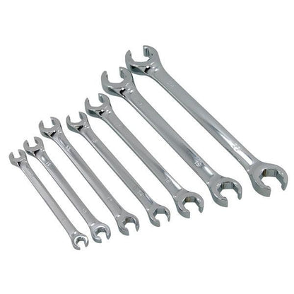 Flare Nut Wrench Set 7pc Brake Fuel Hydraulic Air Condition Line Spanner 8-24mm8