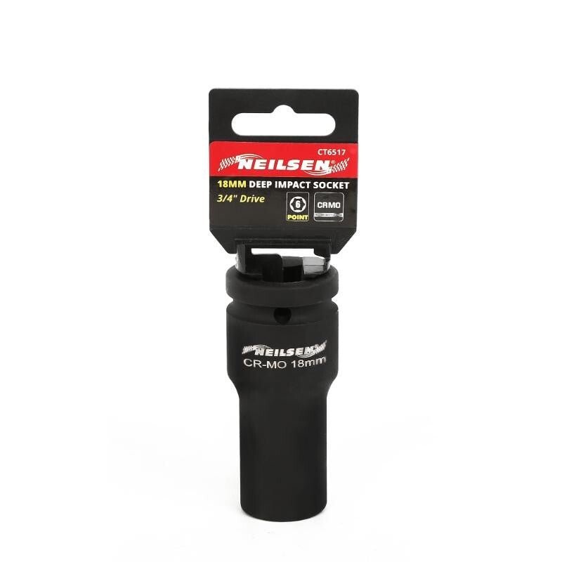 3/4" Inch Drive 18mm Deep Impact Socket 6 Point High Torque Metric Tool CT6517