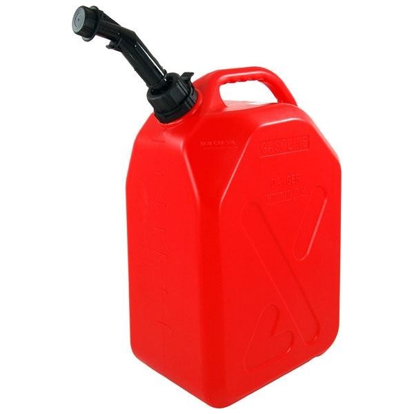 5L 10L 20L Black Red Green Jerrycan Fuel Storage Container Plastic Can + Spout