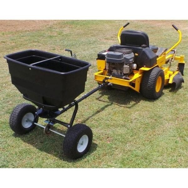 175LB Spreader Seeder Tow Behind Garden Grass Soil Fertilizer Feeder Hopper 2211