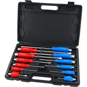 12pc Heavy Duty Screwdriver Set – Flat & Phillips Magnetic Tips Torque Use T0315