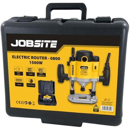 1/2 Inch 230V Variable Speed Electric Router 1500W Corded Cutting Tool CT0800 