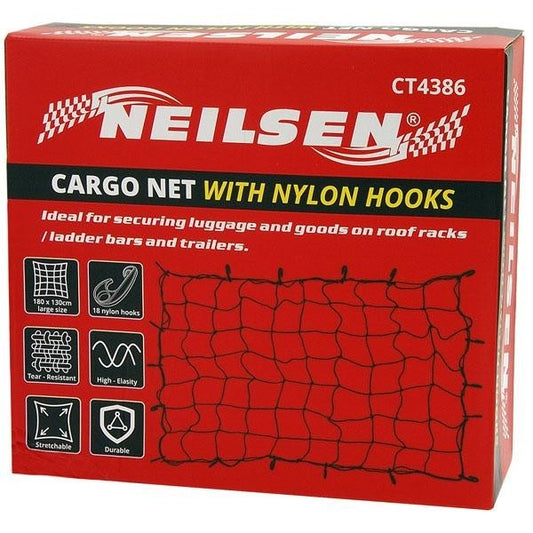 Cargo Net Nylon Hooks Luggage Secure Roof Rack Ladder Quality Car Vehicle CT4386