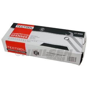 25pcs TECTOOL Drop Forged Combination Spanner Set with Wallet Case CT0088