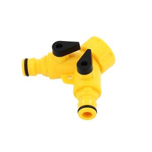 20pcs 2-Way Hose Connectors – Quick-Fit Male Outlets with Shut-Off Valves CT0751