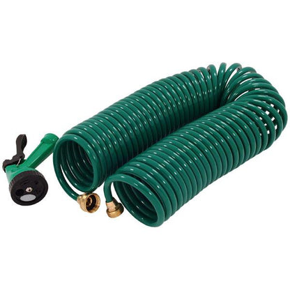 100ft Garden Hose Coil Kink Resistant Lightweight Auto Recoil Watering CT0842