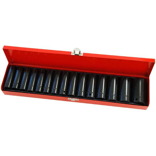 15pc 1/2" Drive Deep Impact Socket Set 10-30mm CT1093