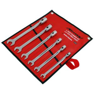 6 Piece Flexi-Head Spanner and Socket Wrench Set – Sizes 10mm to 19mm CT1658