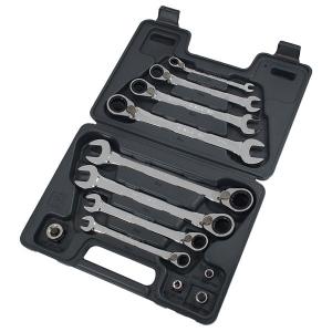 12pcs Rev Geartech Combination Spanner Set with Ratchet & Quick Release CT0215