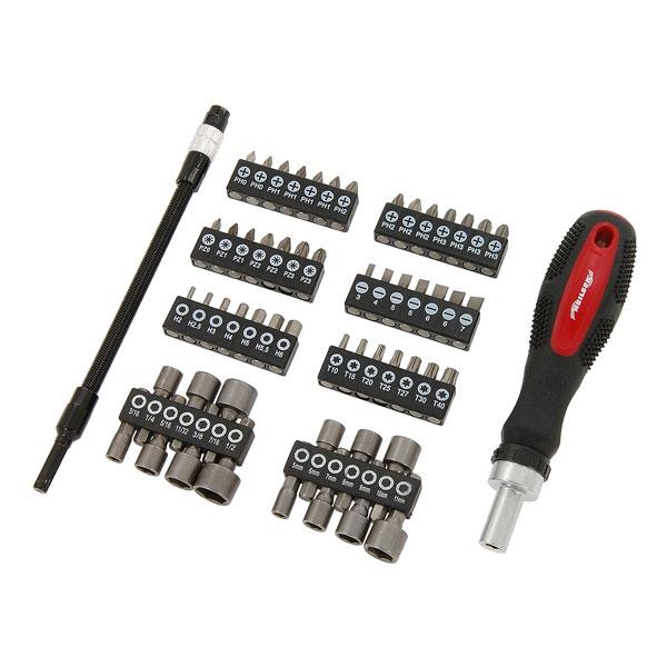 58pc Ratchet Handle Screwdriver Bit & Socket Set - Flexible Extension Kit CT1135