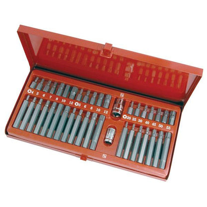 40pc Hex & Star Bit Set - 3/8" and 1/2" Drive Short and Long Set Tools CT1114