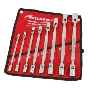 8 Piece Flexi-Head Socket Wrench Set – 16 Sizes 8mm to 19mm CT1657