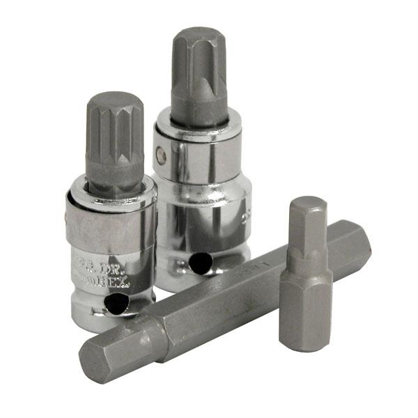 40pc Hex & Star Bit Set - 3/8" and 1/2" Drive Short and Long Set Tools CT1114