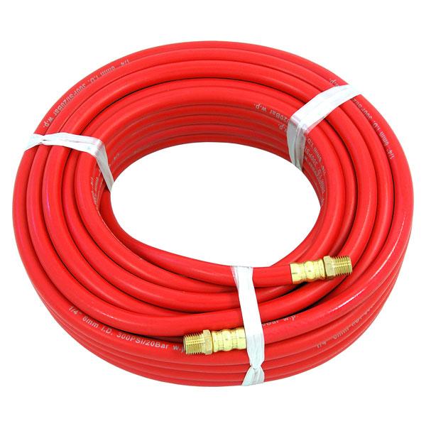 1/4" 15m 50ft Air Hose Rubber Bsp Connectors Compressor Tools Brass Hoses CT1910 Cannon Tools
