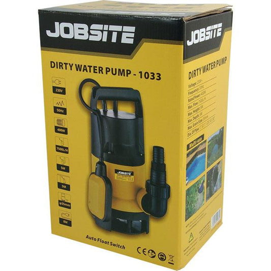 Electric Submersible Dirty/Clean Water Pump 8Metre Jet lift 120L P/M 400w CT1033