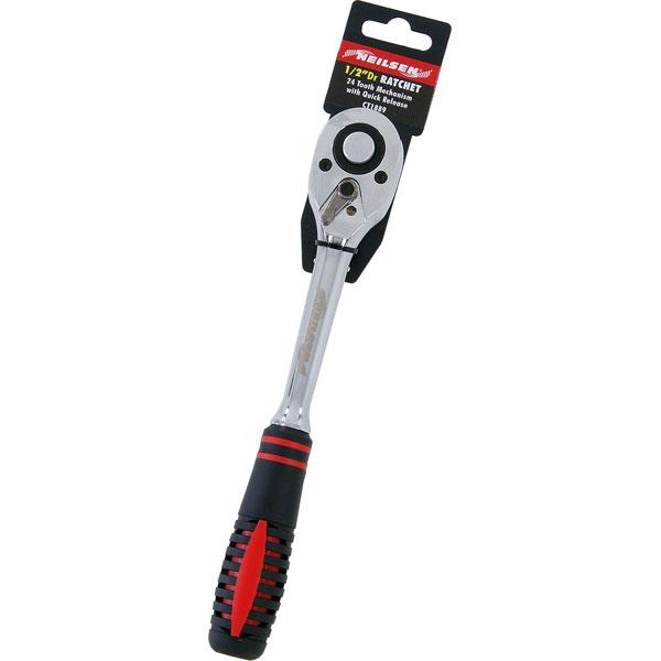 1/2" Drive Ratchet Handle Large Head 24 Teeth Quick Release Professional CT1889