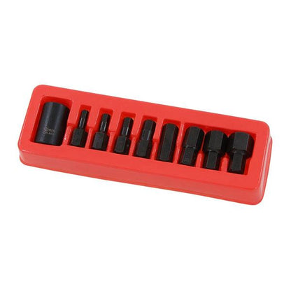 9pc Hex Allen Key Bit Bits Set 1/2" Drive Impact Socket 6 - 19mm S2 Steel CT2526