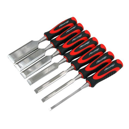 7Pc Wood Tool Set Hardened Steel Bevel Edged Blades Carpenters Quality CT0054 Cannon Tools