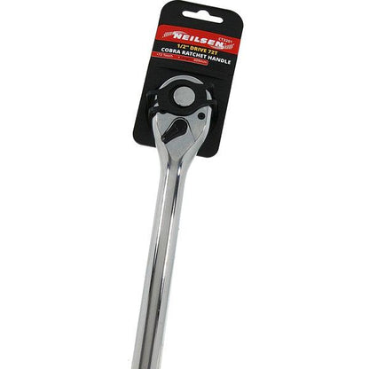 1/2" Drive Ratchet Long Handle Cobra 72 Teeth Quick Release Wrench Spanner CT3201