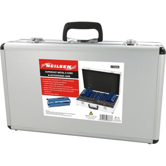 11 Pc Diamond Core Drill Set Pilot Drift Key Hex Sds Adaptor Quality Flue CT0688