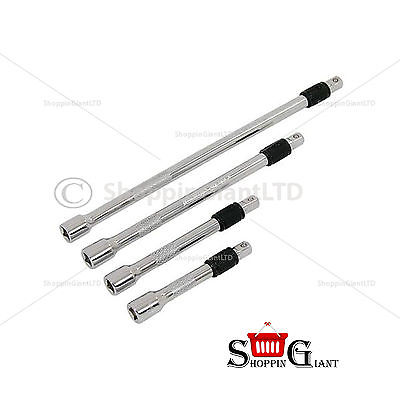 4Pc 1/4" Drive Locking Extension Bar Set Size 3" 4" 6" 8" Garage Tool Kit CT2888