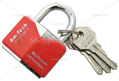 50mm Rhombic Chrome Plated Iron Padlock 3 Keys Anti Saw Cut Steel Lock CT0255