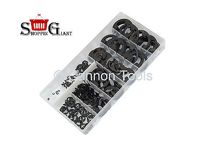 300Pc E Clips Assortment Workshop DIY Kit Replacement Quality Mixed Size CT1630