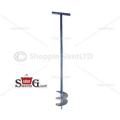 Post Hole Auger Silver Painted Hand Tool Digger Drill Garden Quality Kit CT2347 Cannon Tools