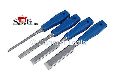 4Pc Wood Tool Set Impact Resistant Plastic Handle Drop Forged Quality CT0052 Cannon Tools