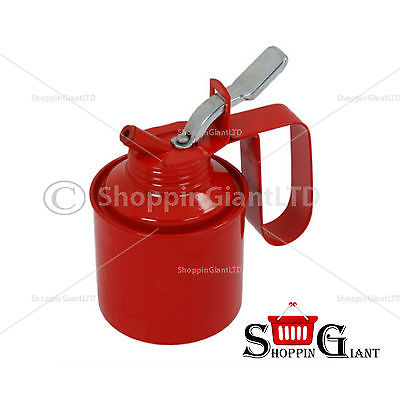 142ml 1/4inch Pint Oil Water Can Flexible Spout Metal Body Quick Feed DIY CT0337