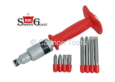 10 Pc Impact Driver Screwdriver Set 1/2in. Drive Adaptor Bit Quality Tool CT1867