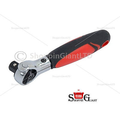 3/8" Drive Ratchet Handle Stubby Crv Rotating Head Wrench Professional CT1266