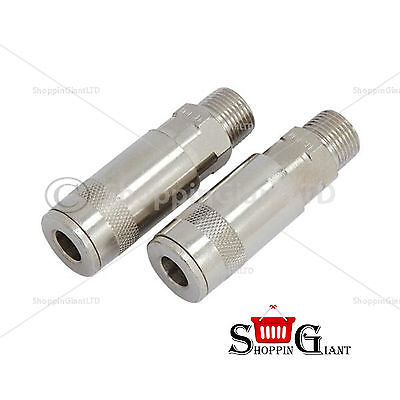 2Pc 3/8inch Air Line Quick Couplers Bsp Male Coupling Connector Fitting CT1675 Cannon Tools