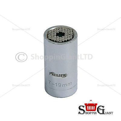 3/8" Drive Universal Socket Size 7-19mm Chrome Vanadium Quality Tool Kit CT3289