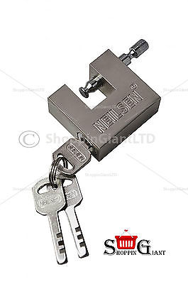 50mm Heavy Duty Shutter Padlock Steel Body With Satin Finish Quality Kit CT3868