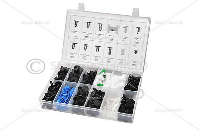 308Pc Trim Clip Assortment Fiat Retaining Grommet Clips Garage Car Tool CT4118