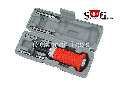 8 Pc Impact Driver Set Bit Holder Heavy Duty Screw 36mm 75mm Slotted Flat CT1037