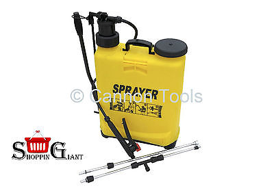 16L Back Pack Hand Sprayer Pressure Sprayers Internal Pump Rose Garden CT2352 Cannon Tools