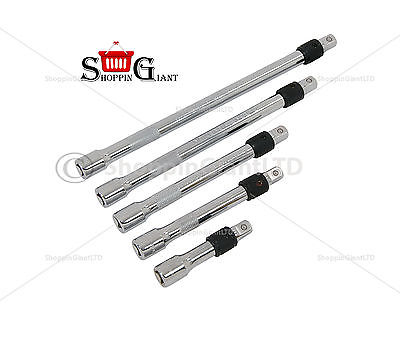 5Pc 3/8" Drive Locking Extension Bar Set Sprung Ball Locking Wrench Tool CT2889