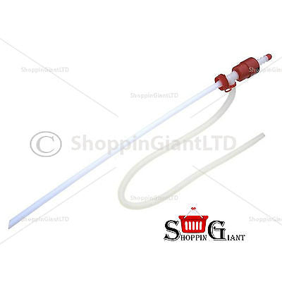 Syphon Pump Large Pumps Liquids Transfer Kit Tool Oil Fuel Petrol Diesel CT3338