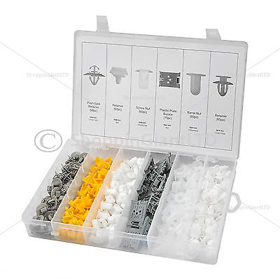 300Pc Trim Clip Assortment Renault Retaining Grommet Clips Garage Car New CT4115