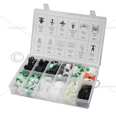 160 Pc Trim Clip Assortment Audi Retaining Grommet Clips Garage Car Tools CT4114
