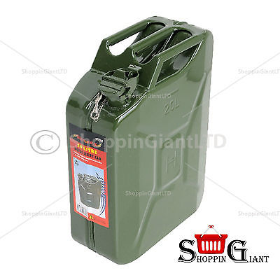 20L Litre Metal Fuel Green Jerry Can TUV Gs Petrol Diesel Water Oil Car CT1262 neilsen